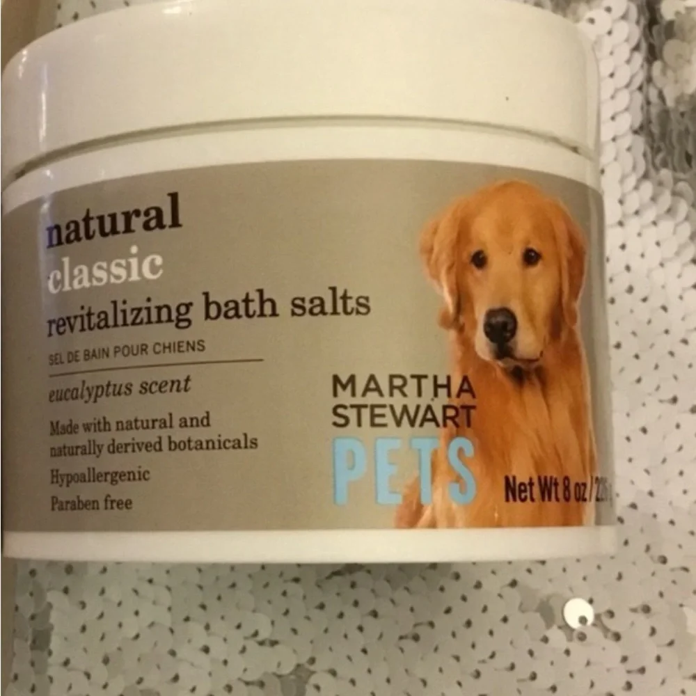 ✔️🌸Ⓜ️Martha Stewart Dog Bath Salts Eucalyptus Compatible Hypoallergenic NEW